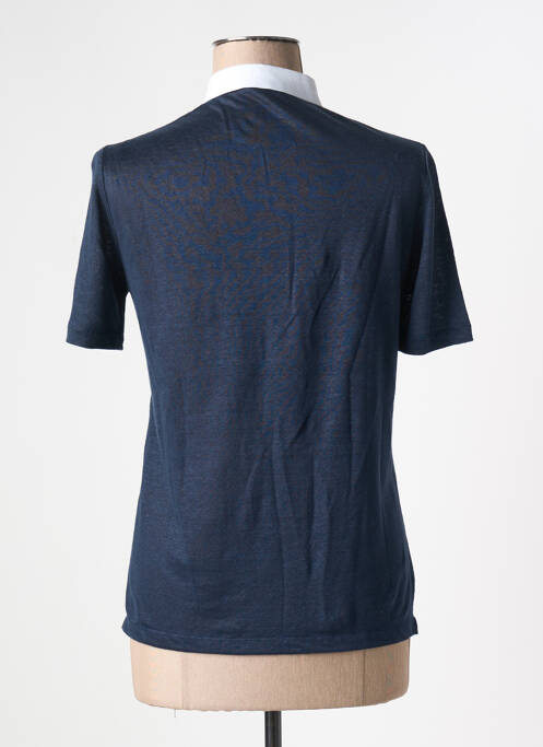 Polo bleu GRAN SASSO femme