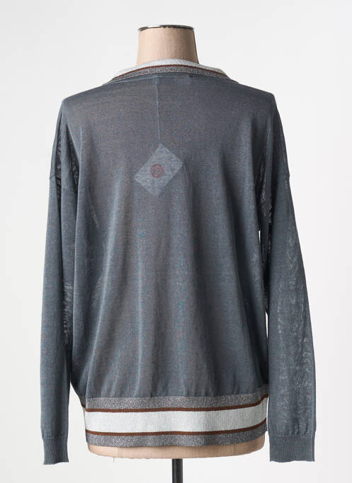 Pull stretch manches longues gris FABIANA FILIPPI femme