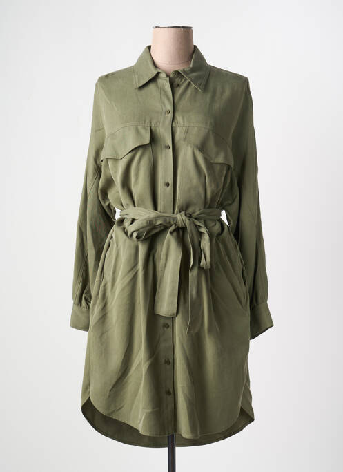 Robe mi-longue vert HUGO BOSS pour femme