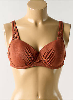 Haut de maillot de bain haut soutien-gorge moulé haut soutien-gorge moulé orange PRIMADONNA femme