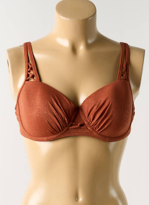Haut de maillot de bain haut soutien-gorge moulé haut soutien-gorge moulé orange PRIMA DONNA femme