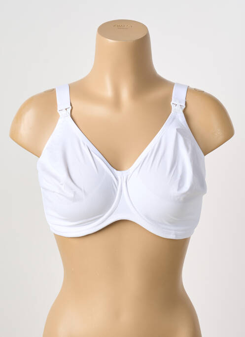 Lingerie maternité effet matière satinée blanc FREYA femme