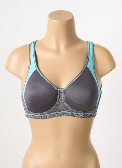 Soutien-gorge effet matière satinée haut soutien-gorge moulé gris FREYA femme