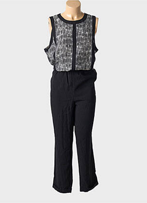 Combi-pantalon coupe fluide sans manche noir ARELINE femme