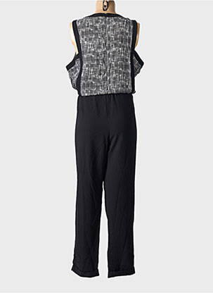 Combi-pantalon fermeture zippée au dos sans manche noir ARELINE femme