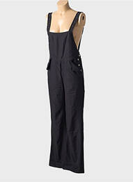 Combi-pantalon sans manche sans manche noir ARELINE femme
