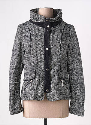 Veste casual coupe droite noir ARELINE femme