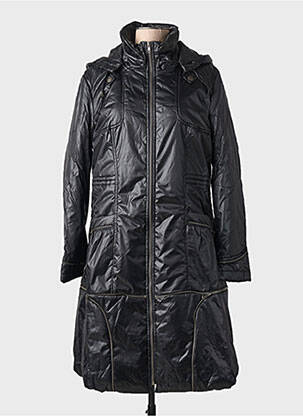Doudoune poches a capuche noir ARELINE femme