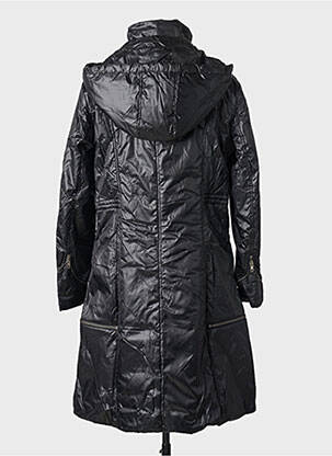 Doudoune poches a capuche noir ARELINE femme