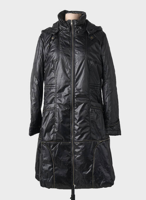 Doudoune poches a capuche noir ARELINE femme