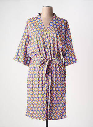 Robe de chambre stretch violet SENORETTA femme