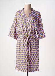 Robe de chambre stretch violet SENORETTA femme