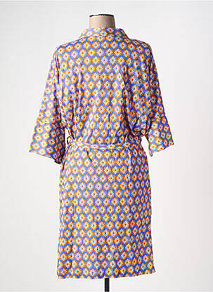 Robe de chambre stretch violet SENORETTA femme