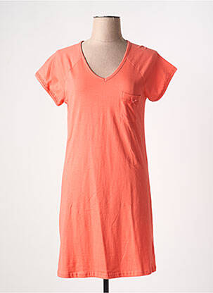 Chemise de nuit col v orange CHRISTIAN CANE femme
