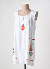 Robe courte blanc SENORETTA pour femme seconde vue