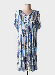 Robe mi-longue bleu BARANDI pour femme seconde vue