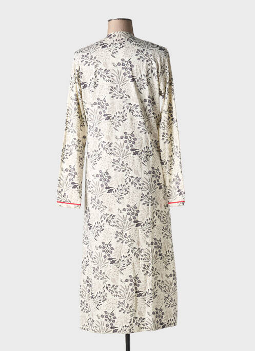 Chemise de nuit manches longues beige ROSE POMME femme