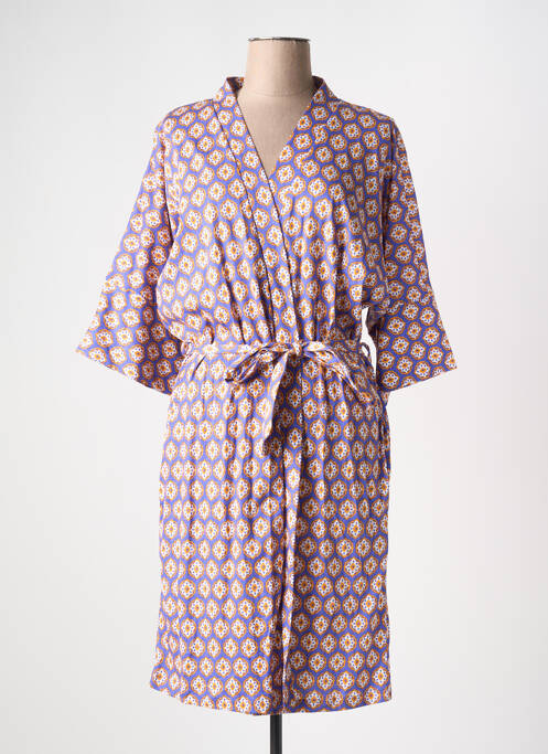 Robe de chambre stretch violet SENORETTA femme