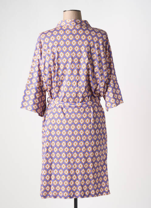 Robe de chambre stretch violet SENORETTA femme