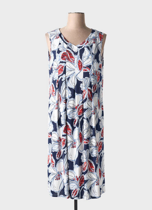 Robe mi-longue bleu BARANDI pour femme