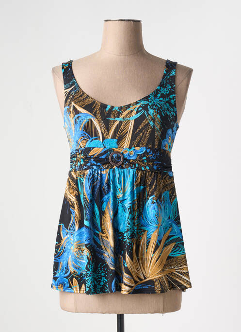 Top bleu BARANDI pour femme