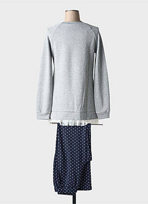 Pyjama coupe droite gris RINGELLA femme