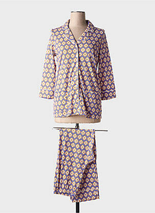 Pyjama coupe droite violet SENORETTA femme