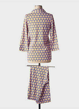 Pyjama coupe droite violet SENORETTA femme