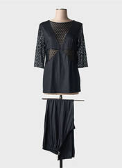 Pyjama noir REGENCE pour femme seconde vue