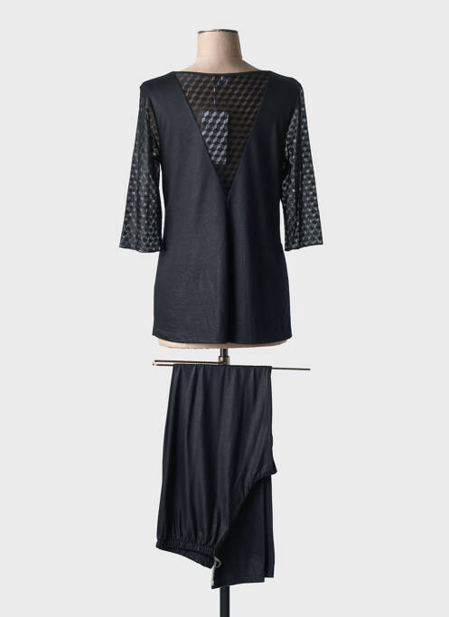 Pyjama noir REGENCE pour femme