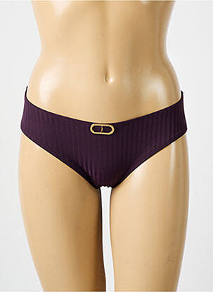 Bas de maillot de bain stretch culotte violet EMPREINTE femme