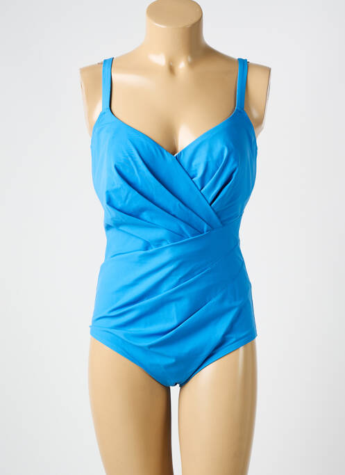 Maillot de bain 1 pièce bleu EMPREINTE pour femme