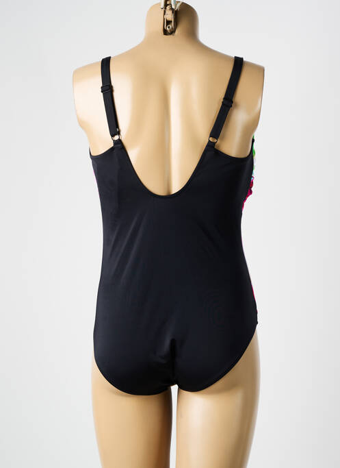 Maillot de bain 1 pièce imprimé fantaisie noir CHARMLINE femme