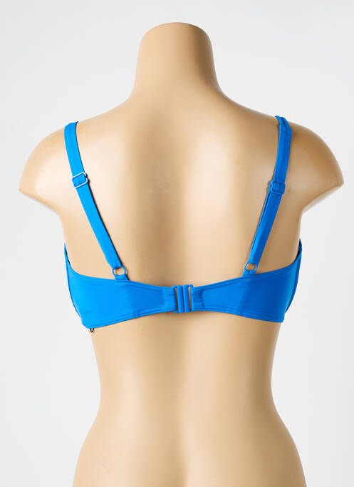 Haut de maillot de bain stretch haut soutien-gorge balconnet bleu EMPREINTE femme