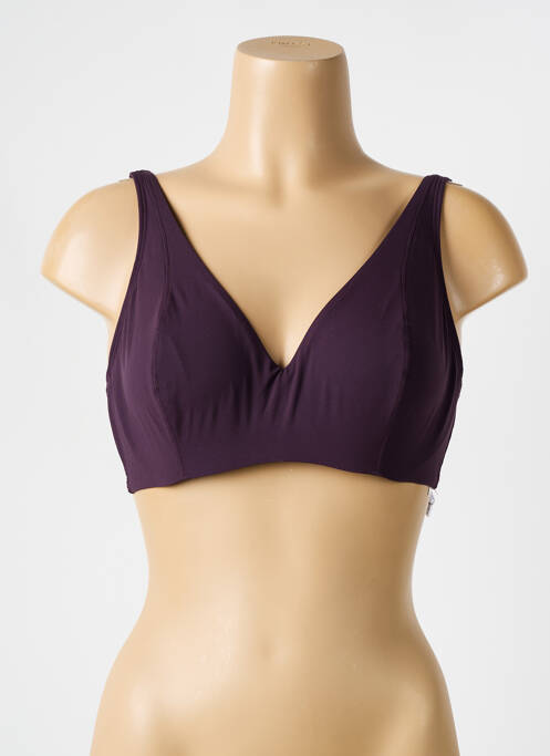 Haut de maillot de bain stretch violet EMPREINTE femme