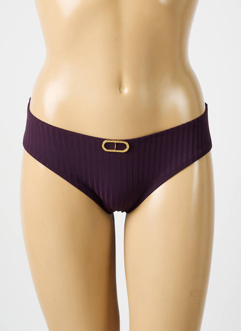Bas de maillot de bain stretch culotte violet EMPREINTE femme
