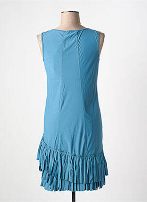 Robe mi-longue sans manche sans manche bleu ARELINE femme