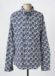 Chemise manches longues imprimé fantaisie bleu LE TEMPS DES CERISES homme
