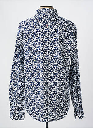 Chemise manches longues imprimé fantaisie bleu LE TEMPS DES CERISES homme