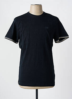T-shirt coupe cintrée manches courtes bleu SUN VALLEY homme