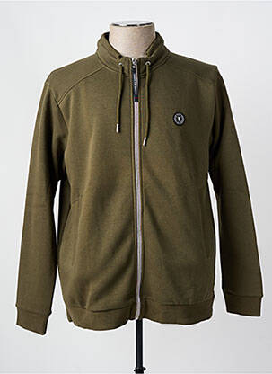 Veste casual coupe droite vert LE TEMPS DES CERISES homme