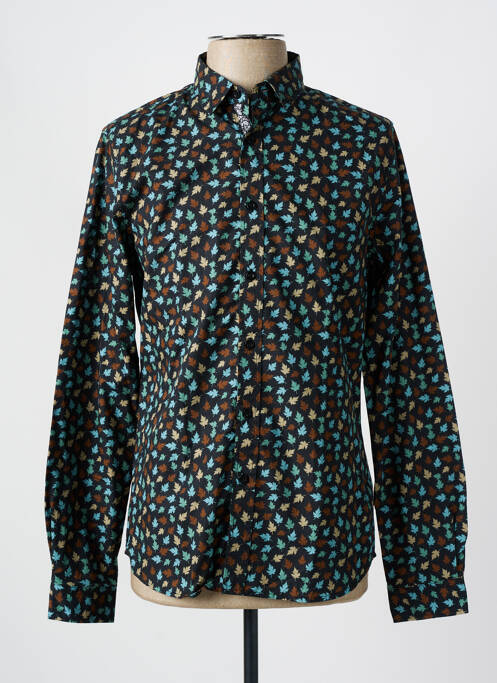 Chemise manches longues imprimé fantaisie noir LE TEMPS DES CERISES homme