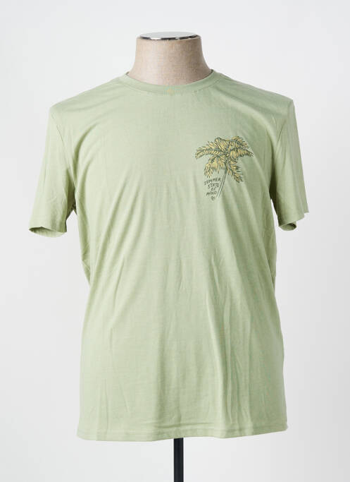 T-shirt coupe droite manches courtes vert RAGWEAR homme