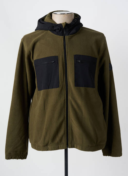 Polaire vert LE TEMPS DES CERISES pour homme