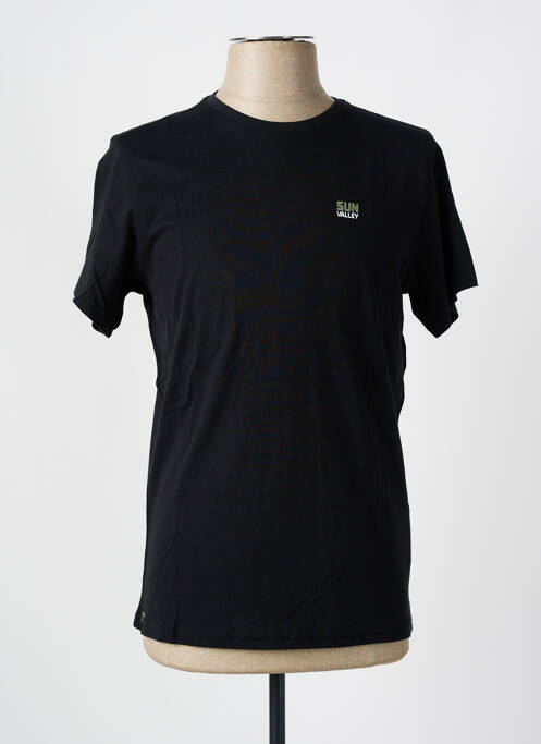 T-shirt noir SUN VALLEY pour homme