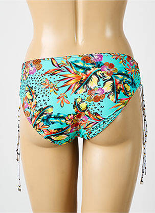 Bas de maillot de bain tissage satiné culotte bleu SUN PLAYA femme