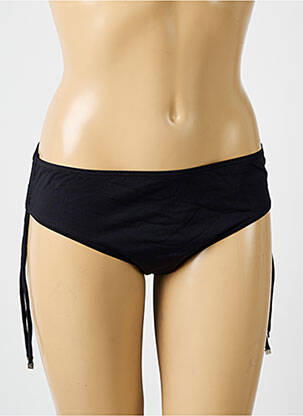 Bas de maillot de bain tissage satiné culotte noir SUN PLAYA femme