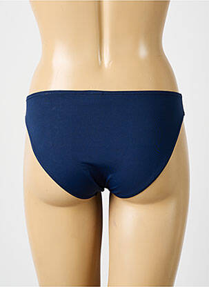 Bas de maillot de bain effet matière satinée culotte bleu SUN PLAYA femme