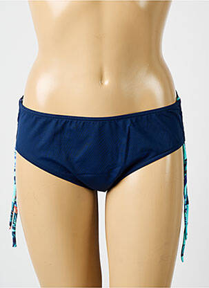 Bas de maillot de bain tissage satiné culotte bleu SUN PLAYA femme