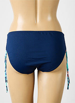 Bas de maillot de bain tissage satiné culotte bleu SUN PLAYA femme